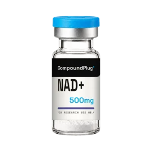 CompoundPlug NAD+ 500mg research compound vial, lyophilized powder, for research use only