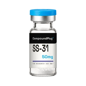 CompoundPlug SS-31 50mg research peptide vial, lyophilized powder, for research use only
